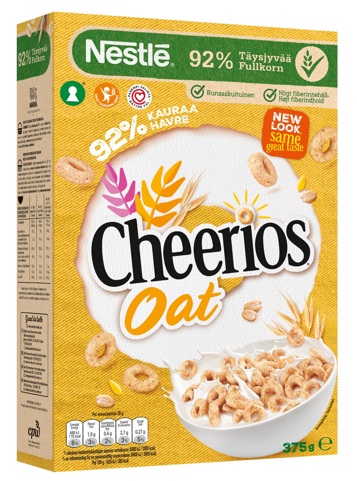 Хлопья, крупы, мюсли Cheerios Kaura täysjyvämuro 375g 5900020037046 ...